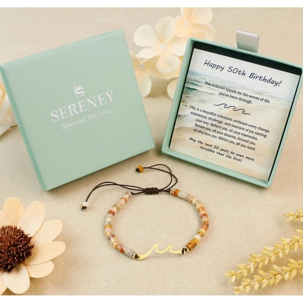 Sereney 50th Happy Birthday Gifts for Girls, Handmade...